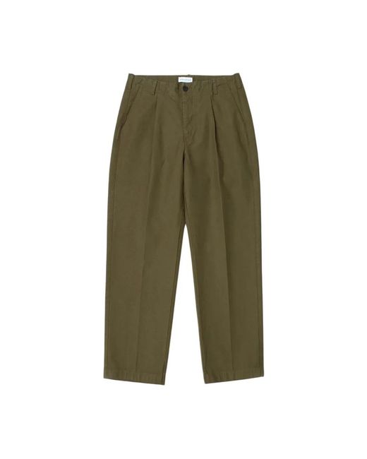 Edmmond Studios Green Straight Trousers for men