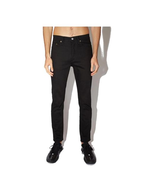 Acne Black Slim Fit Jeans for men