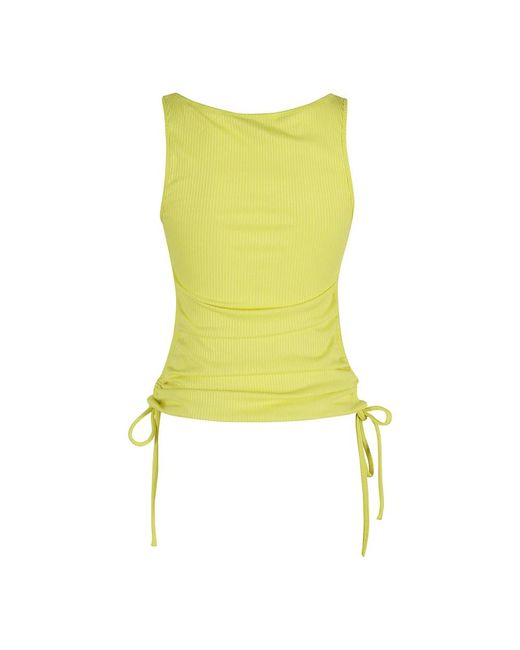 Amen Sleeveless Tops in het Yellow