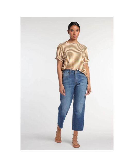 7 For All Mankind Blue Cropped Jeans