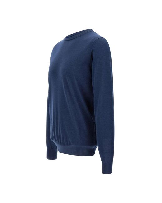 FILIPPO DE LAURENTIIS Blue Cashmere Knitwear for men