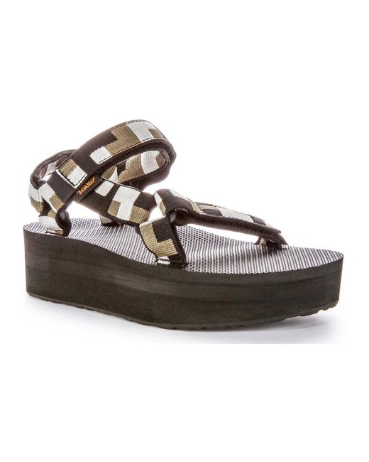 Teva Brown Flat Sandals