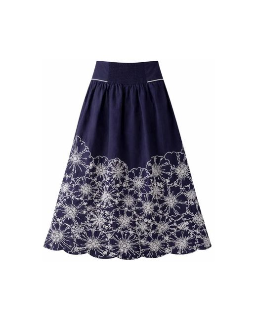 Farm Rio Blue Maxi Skirts