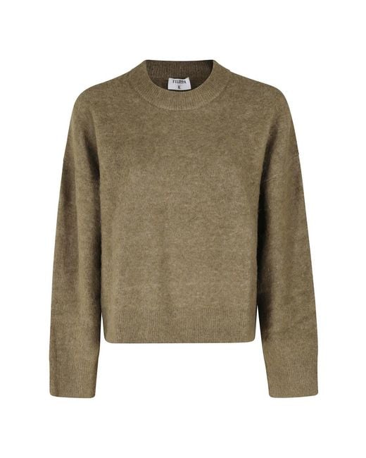 Filippa K Green Round-Neck Knitwear