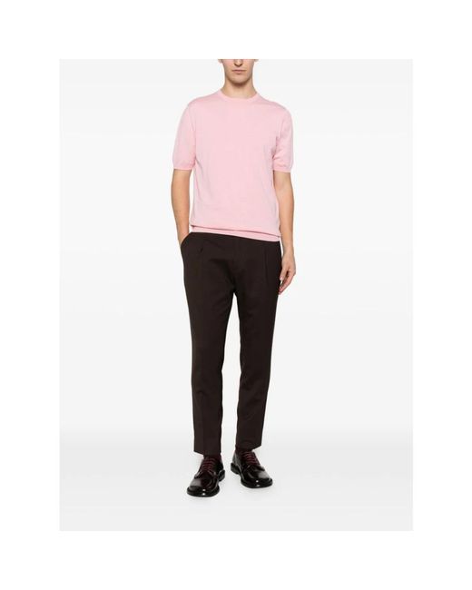 BE ABLE Brown Cropped Trousers for men