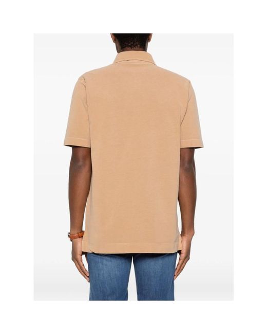 Daniele Fiesoli Natural Polo Shirts for men