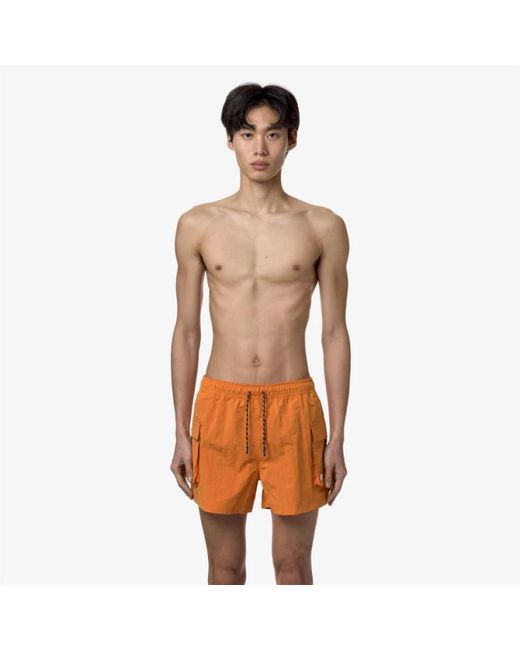 K-Way Ripstop shorts in Orange für Herren