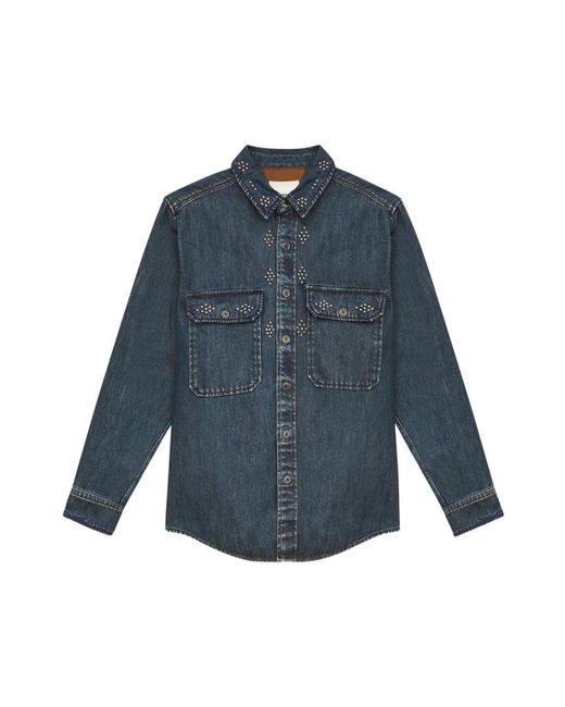 Isabel Marant Blue Denim Shirts for men
