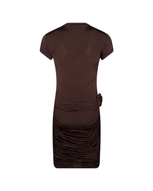 ROTATE BIRGER CHRISTENSEN Brown Short Dresses
