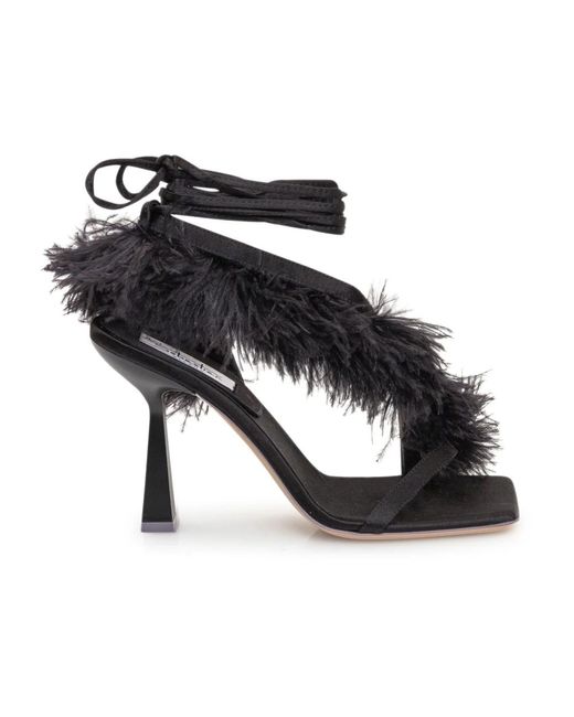 High Heel Sandals Sebastian Milano de color Black