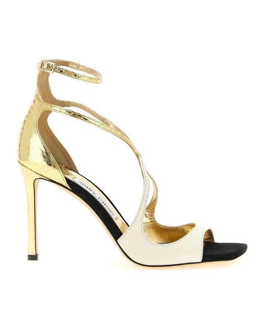 Jimmy Choo Metallic High Heel Sandals