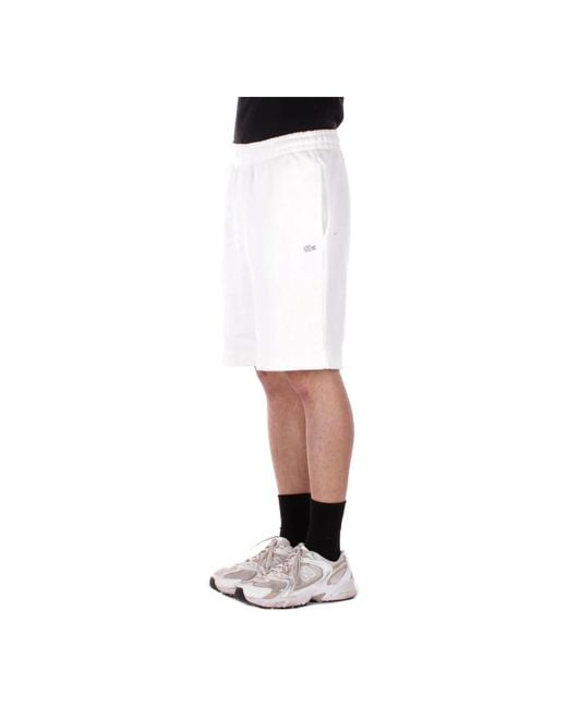 Lacoste White Casual Shorts for men