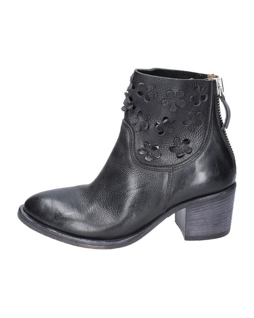 Moma Black Heeled Boots