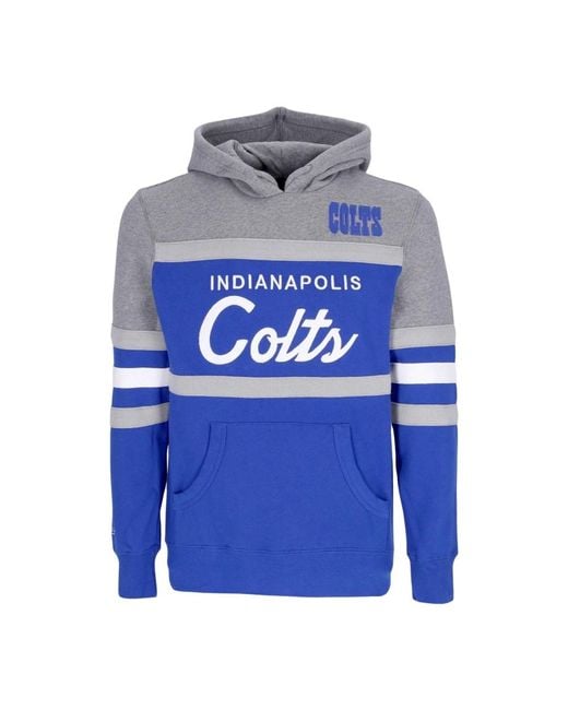 Mitchell & Ness Hoodies & Sweatvesten ,Veelkleurig ,Katoen Indianapolis Colts Nfl Hoodie in het Blue voor heren