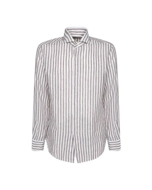 Dell'Oglio Blue Casual Shirts for men