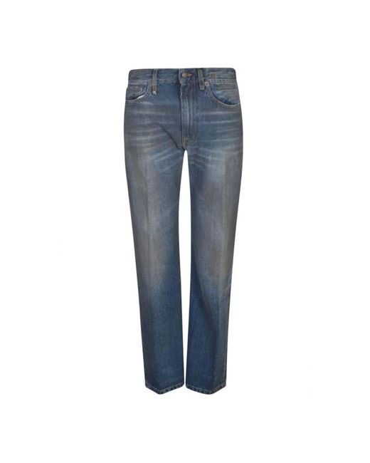R13 Blue Straight Jeans