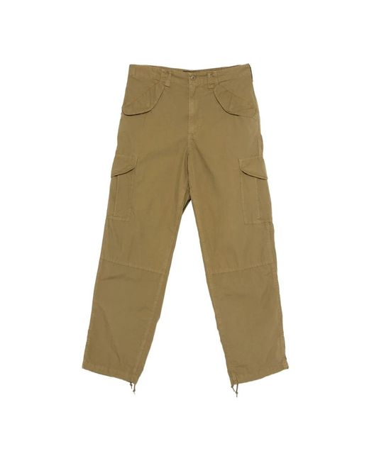 Filson Green Straight Trousers for men