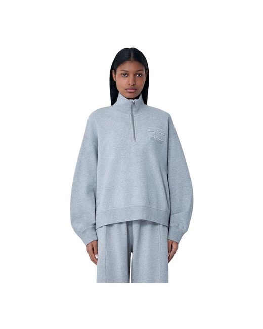Ganni Blue Zip-Throughs