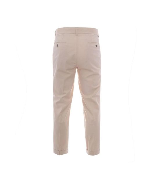 Paolo Pecora Natural Cropped Trousers for men