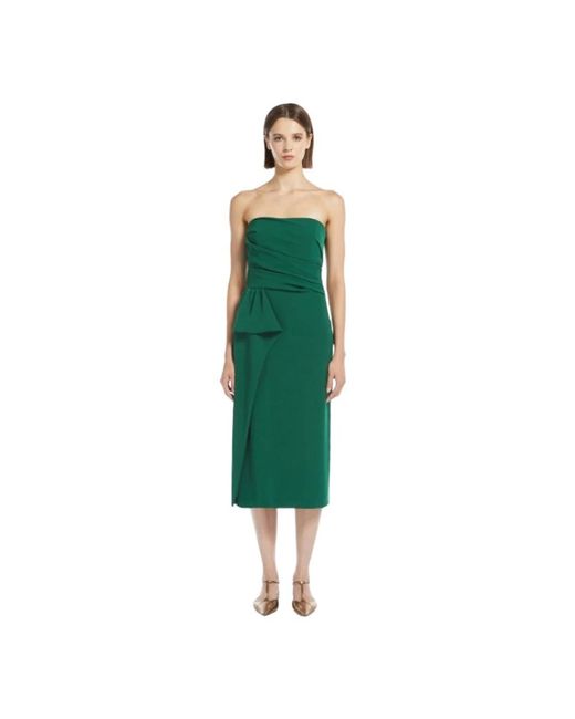 Max Mara Kleedjes ,Groen ,Cady Bustier Jurk in het Green