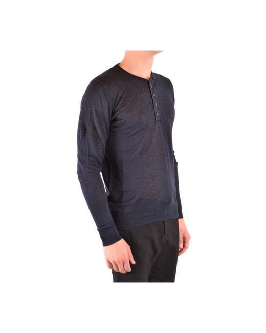 Woolrich Blauwe Gebreide Truien Lente/Zomer Stijl in het Blue voor heren