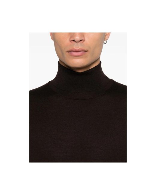 Fedeli Black Cashmere Knitwear for men