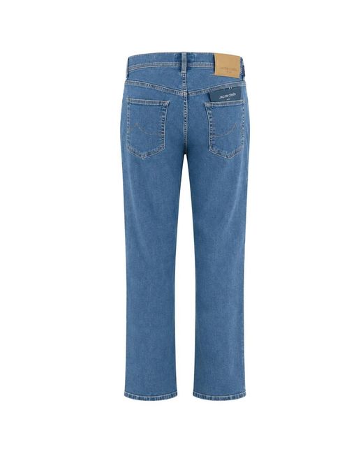 Jacob Cohen Blue Straight Fit Jeans for men