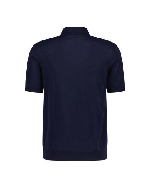 Roberto Collina Blue Polo Shirts for men