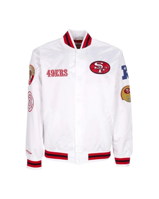 Mitchell & Ness Red Bomber Jackets for men