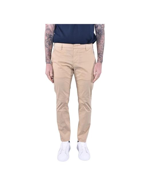 Dondup Blue Slim-Fit Trousers for men