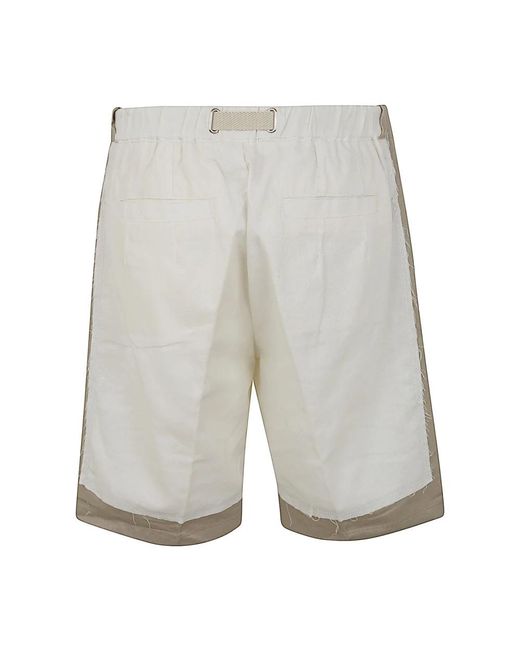 White Sand Gray Casual Shorts for men