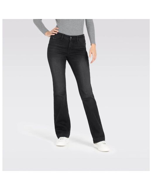 M·a·c Black Bootcut jeans authentic mega flex