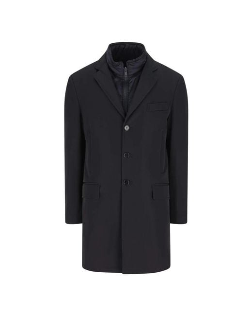 Fay Blue Single-Breasted Coats for men