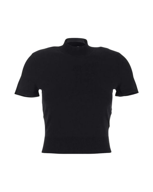 T-Shirts T By Alexander Wang de color Black