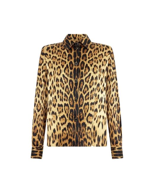 Roberto Cavalli Brown Shirts