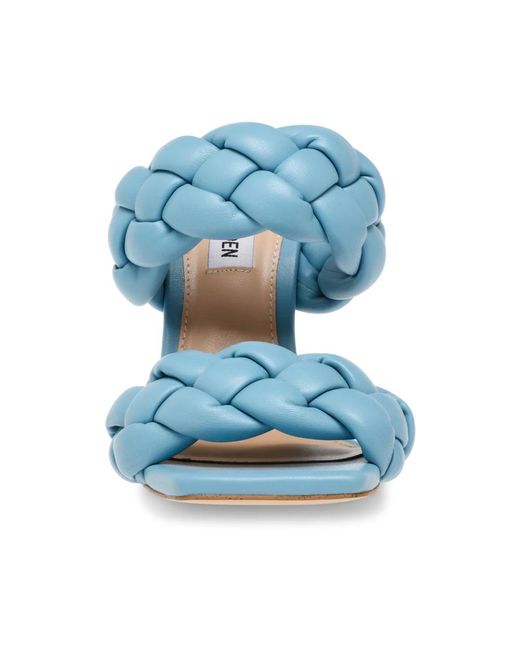 Steve Madden Blue Heeled Mules
