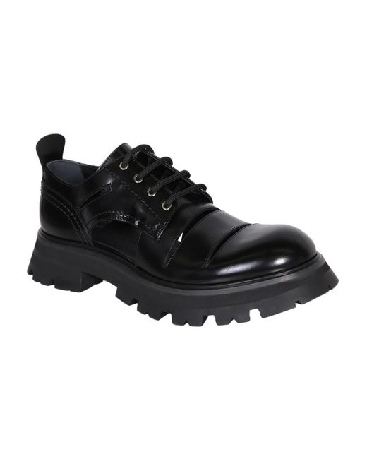 Alexander McQueen Black Laced Shoes