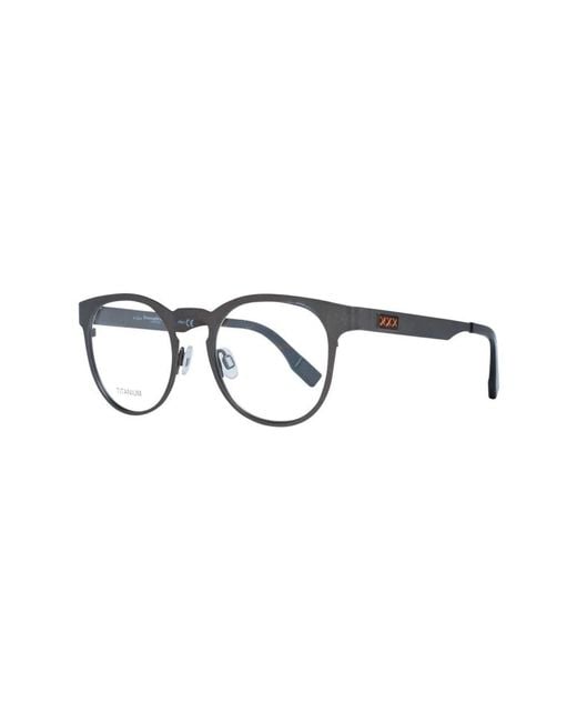 Zegna Gray Glasses for men