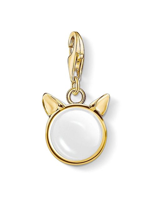 Orecchie di gatto ciondolo charm oro 1841-413-14 di Thomas Sabo in Metallic