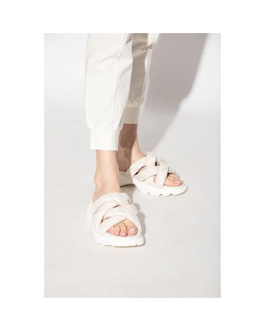 Moncler White Sliders
