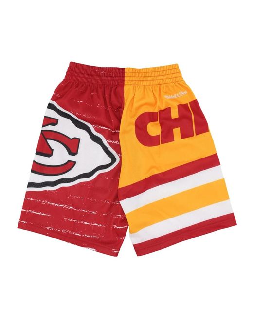 Mitchell & Ness Korte Broeken ,Veelkleurig ,Casual Shorts in het Red voor heren