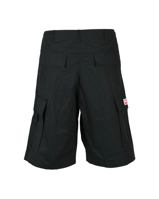 KENZO Black Casual Shorts for men