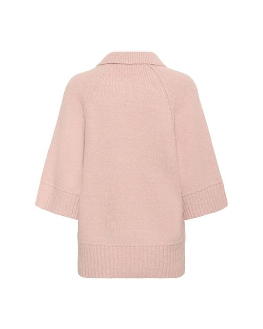 Inwear Pink Round-Neck Knitwear
