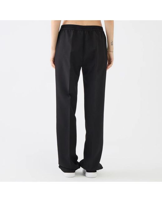 Ermanno Scervino Black Schwarze zigarettenhose mit elastischem bund