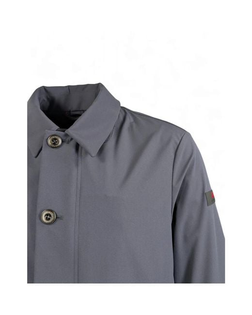 Peuterey Blue Single-Breasted Coats for men