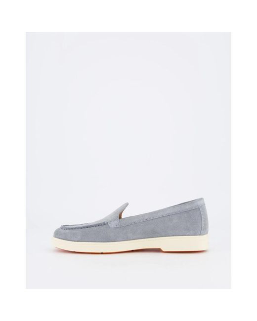 Santoni Blue Mokassin Schuhe Für Damen