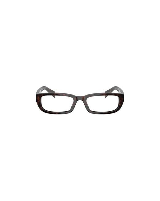 Prada Black B05V Square Acetat-Rahmen