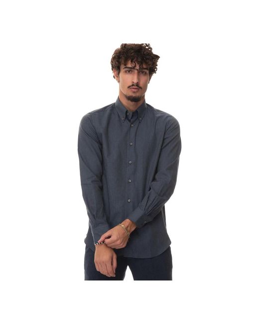 Carrel Casual Shirts in het Blue voor heren