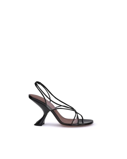 AMINA MUADDI Black High Heel Sandals