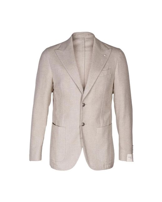 Blazers di L.b.m. 1911 in Natural da Uomo